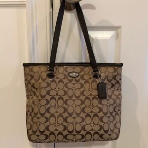 EUC Brown Classic C Coach Bag